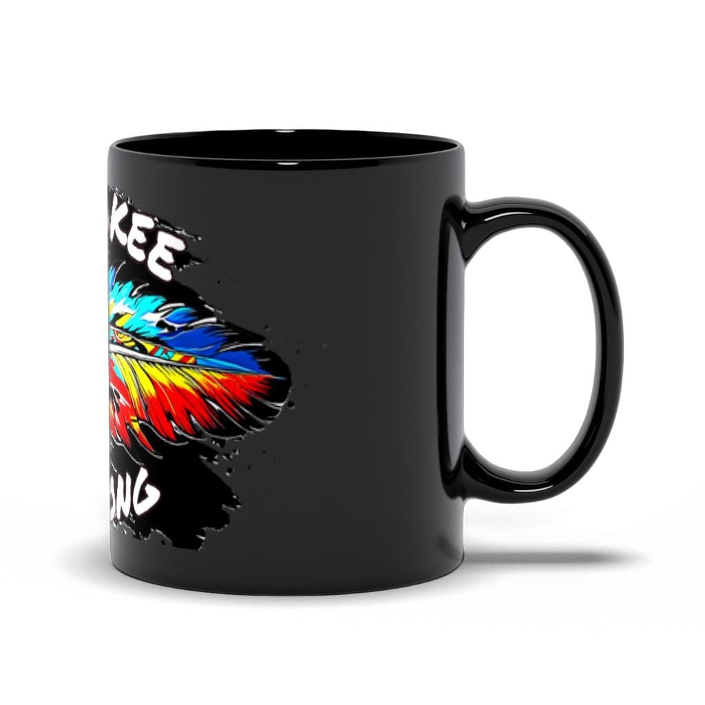 Cherokee Strong Feather Ceramic Mug: Choose Your Tribe - Image 4
