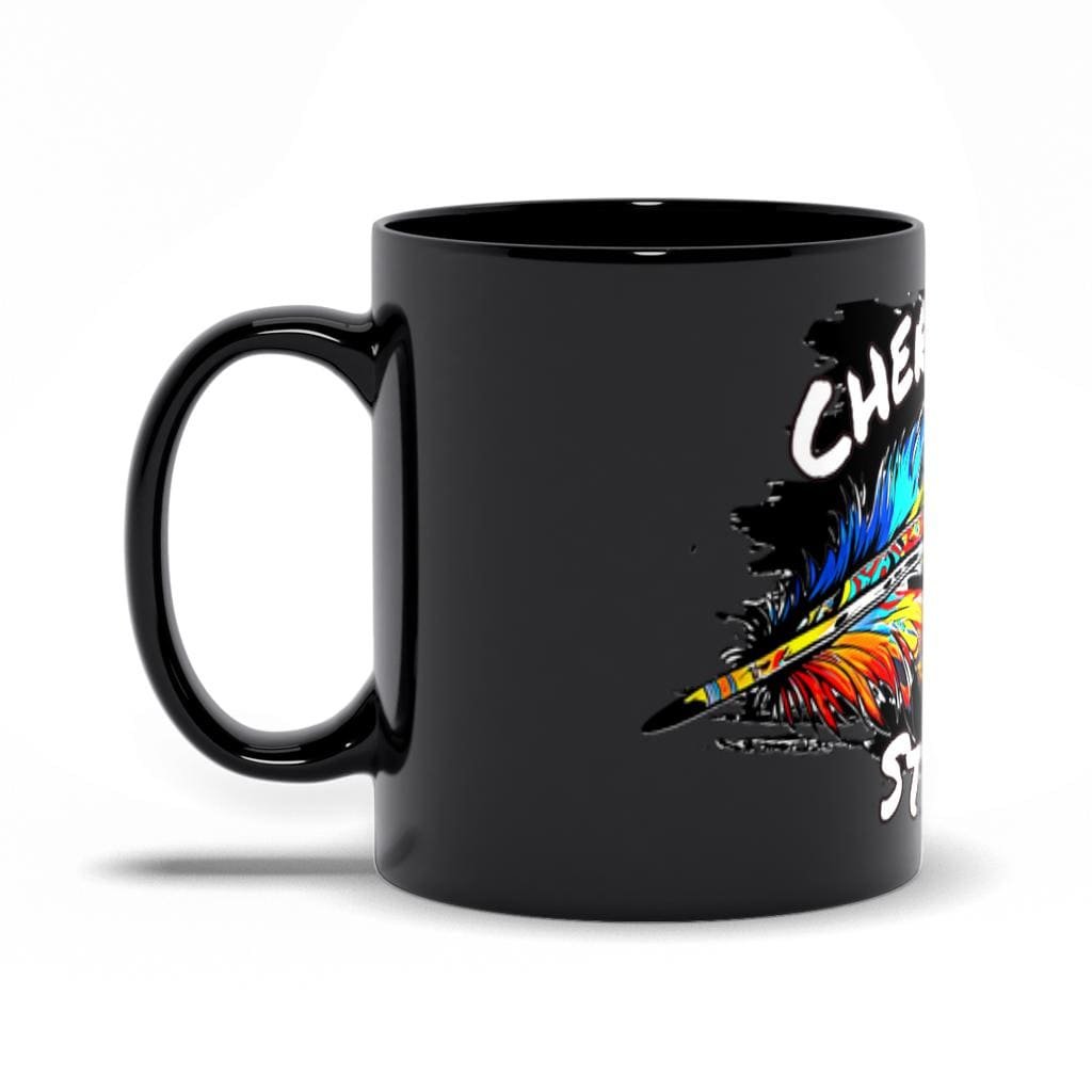 Cherokee Strong Feather Ceramic Mug: Choose Your Tribe - Image 3