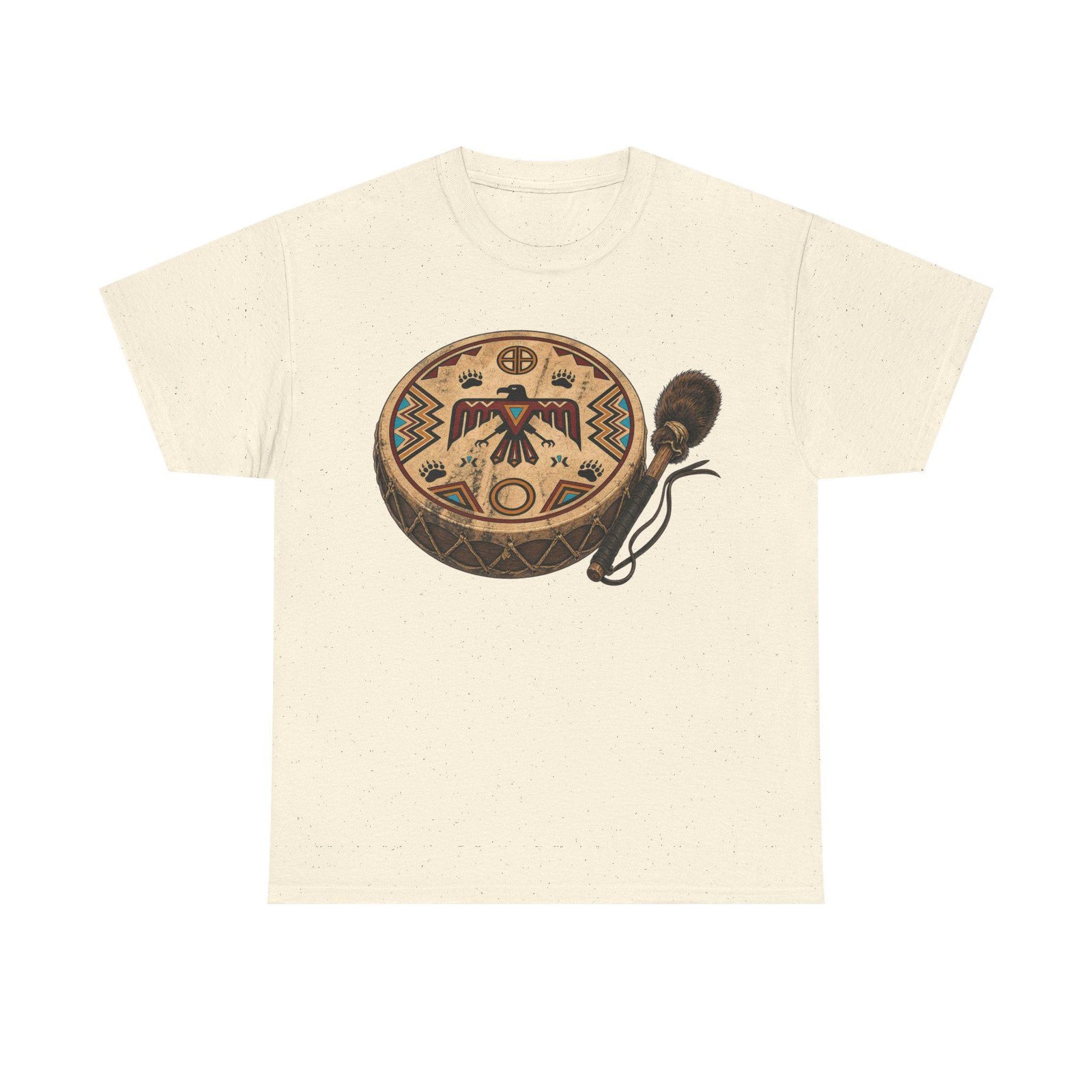 Native American Thunderbird Drum T-Shirt - A Krazy Bear Original - Image 6
