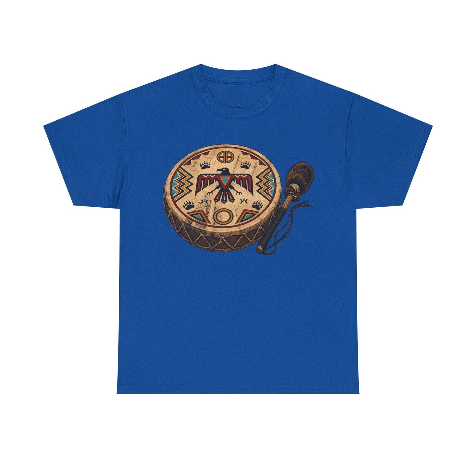 Native American Thunderbird Drum T-Shirt - A Krazy Bear Original - Image 8