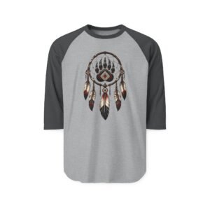 Bear Paw Dreamcatcher Mid Sleeve T-Shirt - A Krazy Bear Original