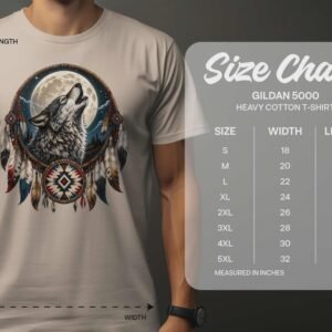 Howling Wolf Moon Dreamcatcher T-Shirt